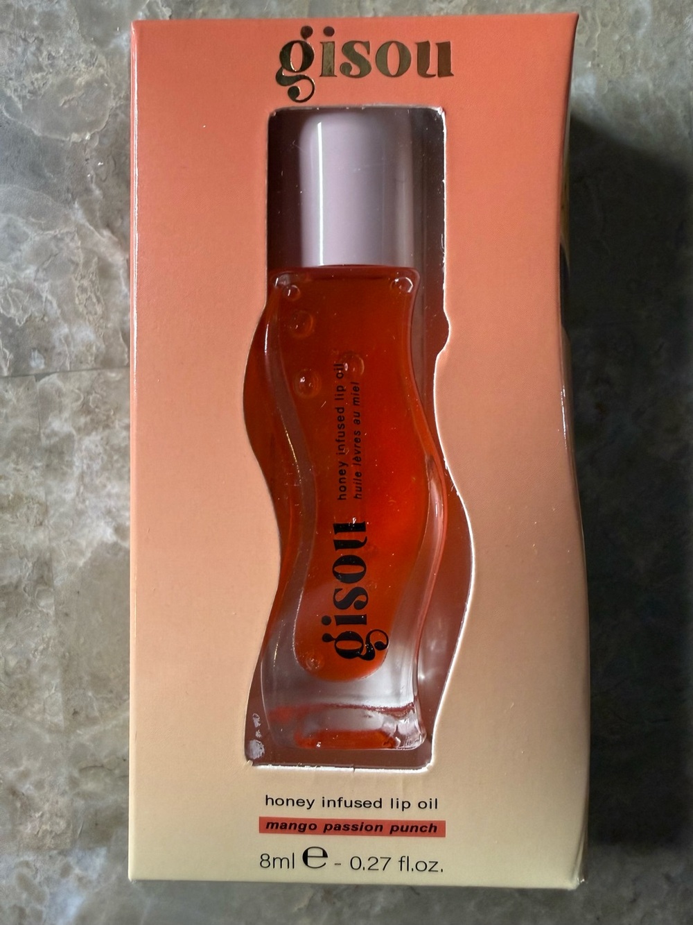 💋3-$36💋Gisou Honey Infused Lip Oil - Mango Passion Punch (Orange)